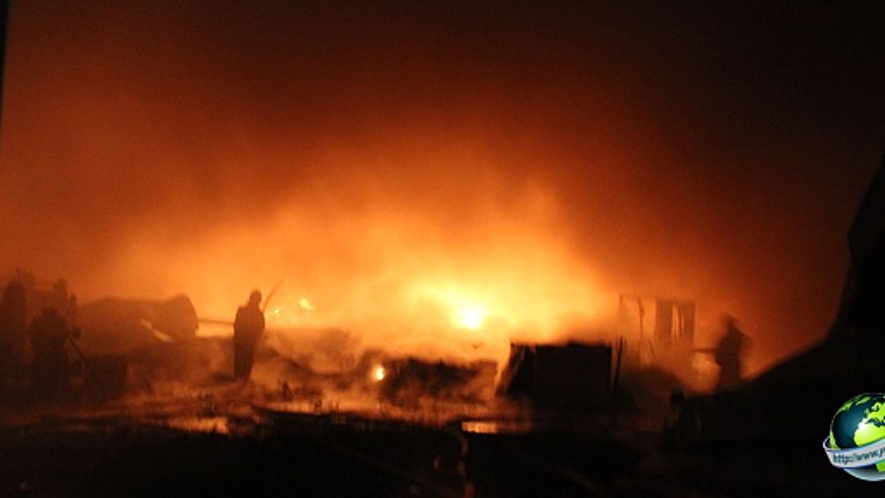 Karapınar’da Kauçuk İmalathanesinde Yangın Çıktı