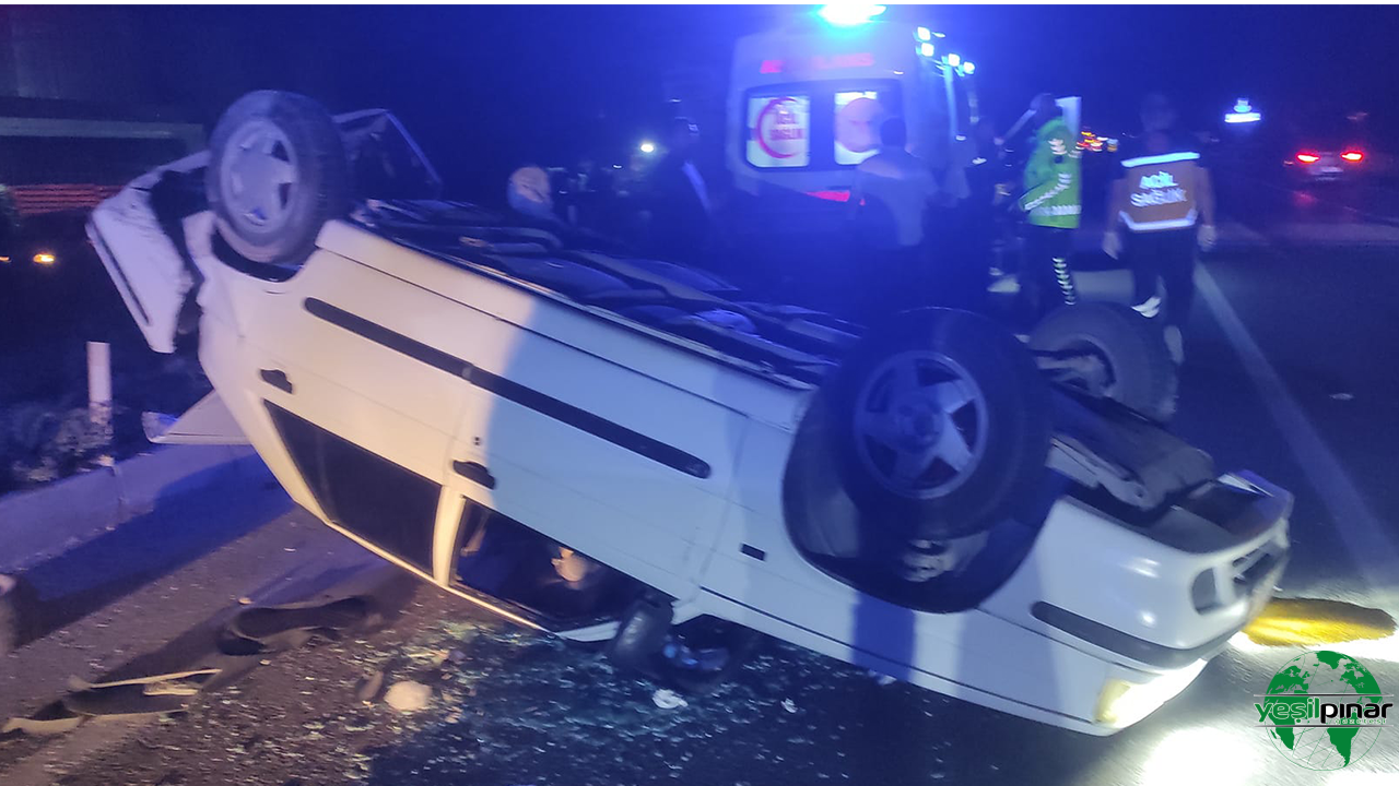 Karapınar'da Trafik Kazası 5 Kişi Yaralandı