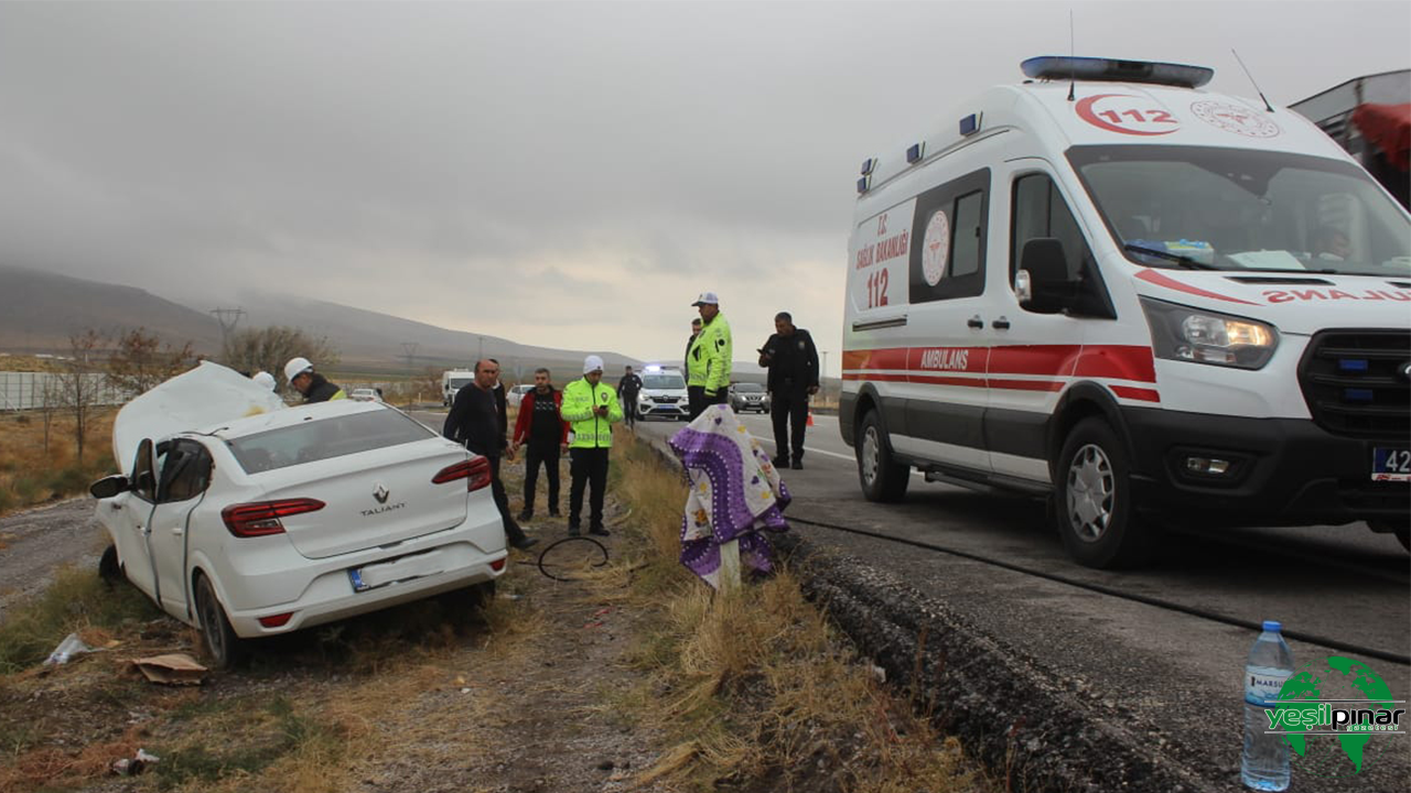 Karapınar’da Trafik Kazasında Aynı Aileden 5 Kişi Yaralandı