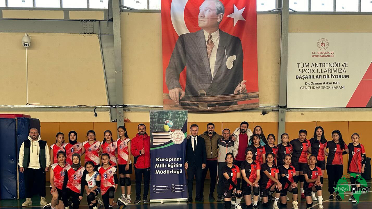 Karapınar İlçe Millî Eğitim Müdürlüğü Ortaokul Kız Voleybol Turnuvasını Başlattı