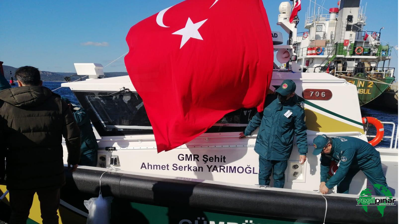 Şehit Ahmet Serkan Yarımoğlu’nun Adını Taşıyan Gümrük Muhafaza Botu Çanakkale’de Denize İndirildi
