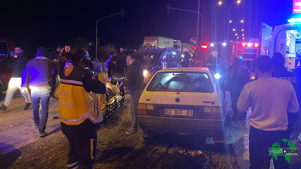 Sanayi Kavşağında Trafik Kazası ; 5 Kişi Yaralandı