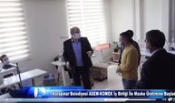 Karapınar Belediyesi ASEM- KOMEK  İşbirliği ile Maske Üretimine Başladı 