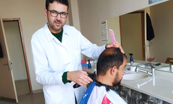 Karapınar'da Depremzedelere Kuaför ve Berber Hizmeti