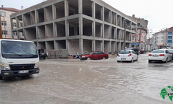 Karapınar’da Yağan  Sağanak Yağmur Etkili Oldu
