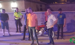 Motosiklet Duvara Çaprtı ; 1 Yaralı