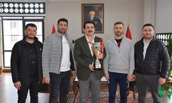 (ALBA) Voleybol Takımı Kaymakam Şenol ÖZTÜRK'ü Ziyaret Etti