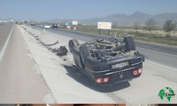 Otomobilin Takla Atması Sonucu Meydana Gelen Trafik Kazasında 2 Kişi Yaralandı