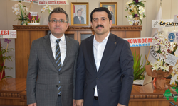 Kaymakam Öztürk, Belediye Başkanı Önal'ı Ziyaret Etti