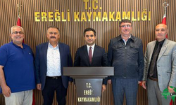 Karapınar STK Başkanları Ereğli Kaymakamı Oğuz Cem Murat'ı Ziyaret Etti