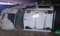 Bariyere Çarpan Otomobil Takla Attı: 1’i Ağır 2 Yaralı