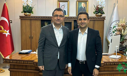 Kaymakam Oğuz Cem Murat, Karapınar Belediye Başkanı İbrahim Önal'ı Ziyaret Etti