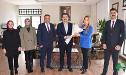 Vergi Dairesi Personellerinden Kaymakam Şenol Öztürk’e Ziyaret