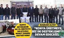 Konya Büyükşehir Bu Yıl Üreticiye 108.675 Kilo Nohut Tohumu Desteği Verdi