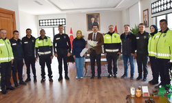 Emniyet Personelinden Kaymakam ÖZTÜRK'e Anlamlı Ziyaret