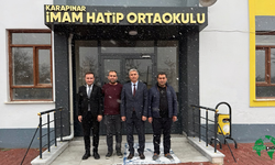 İlçe Millî Eğitim Müdürü Sonkaya'dan Karapınar İmam Hatip Ortaokulu'na Ziyaret