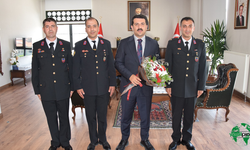 Jandarma Teşkilatının 186. Kuruluş Yıl Dönümünde Kaymakam Şenol Öztürk’e Ziyaret