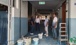 Okullarda Yaz Dönemi Boyunca Bakım ve Onarım Çalışmaları Devam Ediyor