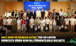 Vali Akın ve Başkan Altay, YKS ve LGS’de Dereceye Giren Konyalı Öğrencilerle Buluştu