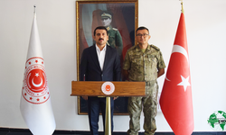 Kaymakam Şenol Öztürk’ten Garnizon Komutanı  Topçu Albay Serkan Doğan’a Nezaket Ziyareti