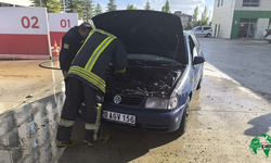 Karapınar’da Otomobil Yangını Paniğe Neden Oldu