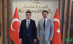Ereğli Kaymakamı Murat Eren’den Kaymakam Şenol Öztürk’e Veda Ziyareti