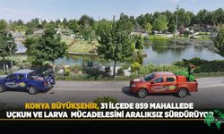 Konya Büyükşehir, 31 İlçede 859 Mahallede Uçkun Ve Larva Mücadelesini Aralıksız Sürdürüyor