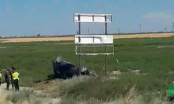 Karapınar’da Otomobil Takla Attı : 1 Yaralı