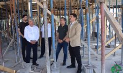 Karapınar’da Müyesser Mustafa Alp Anaokulu İnşaatında İnceleme