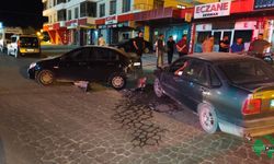 Karapınar’da Park Halindeki Otomobile Çarptı