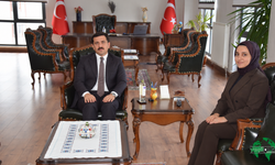 Karapınar Vergi Dairesi Müdürü Seda Yerebasan’dan Kaymakam Öztürk’e ziyaret