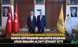 TBMM Başkanı Numan Kurtulmuş, Konya Büyükşehir Belediye Başkanı Uğur İbrahim Altay’ı Ziyaret Etti