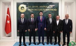 Kaymakam Öztürk ve Başkan Önal’dan Bakan Murat Kurum’a Ziyaret