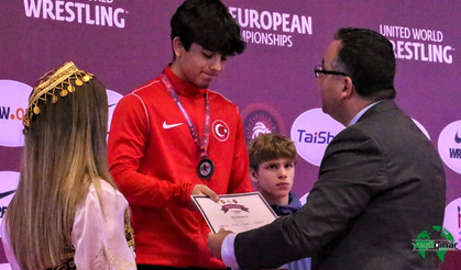 Torku Şeker Sporlu Milli Güreşçi Halil Çınar Avrupa İkincisi Oldu