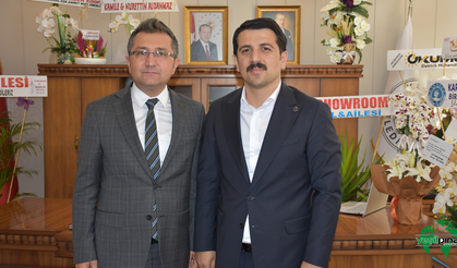 Kaymakam Öztürk, Belediye Başkanı Önal'ı Ziyaret Etti