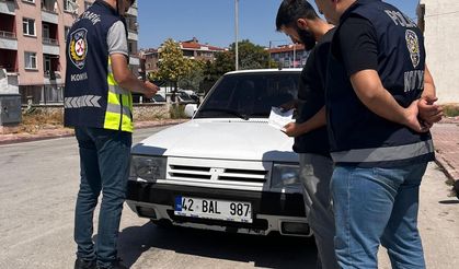 Konya’da sokak ortasında drift atan sürücüye 140 bin lira ceza