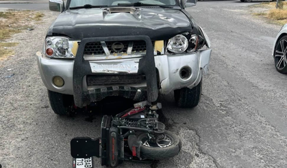 Karapınar’da otomobil ile motosiklet çarpıştı: 1 yaralı