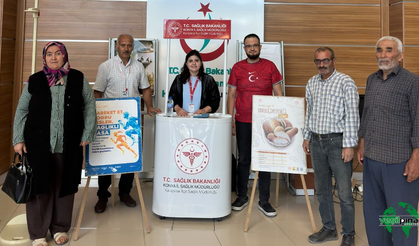 Karapınar’da Halk Sağlığı Haftası Etkinlikleri Sahada ve Hastanede Devam Ediyor
