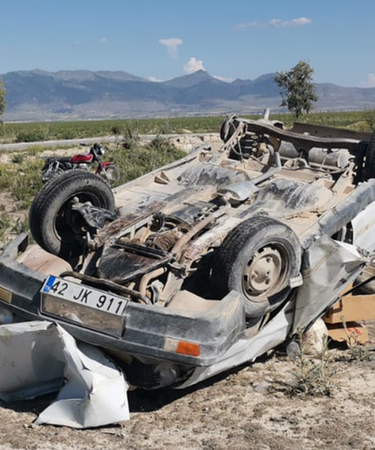 Karapınar’da Trafik Kazası ; 1 Kişi Hayatını Kaybetti 1 Kişi Yaralı