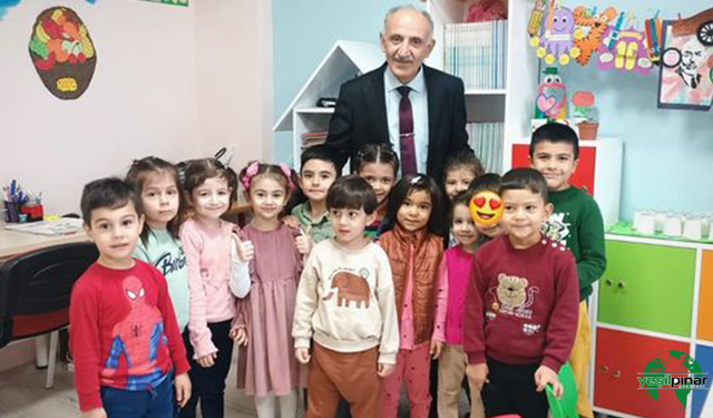 İlçe Müftüsü ATEŞ 4-6 Yaş Kur'an Kursunu Ziyaret Etti