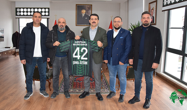Belediyespor  Yönetimi Kaymakamı Şenol Öztürk'ü Ziyaret Etti