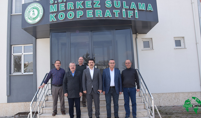 Kaymakam Şenol Öztürk, Karapınar Merkez Sulama Kooperatifini Ziyaret Etti