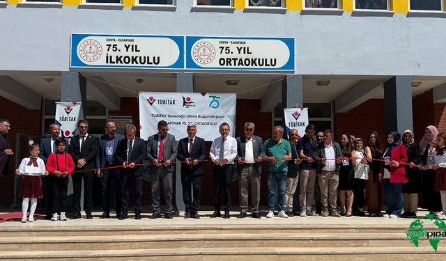 Karapınar 75. Yıl Ortaokulu TÜBİTAK 4006 Bilim Fuarı ile Geleceğe Işık Tutuyor