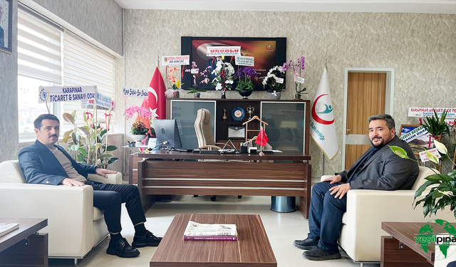 Kaymakam Şenol Öztürk’ten Karapınar Devlet Hastanesi Başhekimine ‘Hayırlı Olsun’ Ziyareti