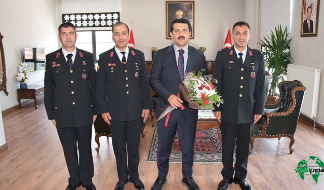Jandarma Teşkilatının 186. Kuruluş Yıl Dönümünde Kaymakam Şenol Öztürk’e Ziyaret