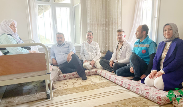 Karapınar Devlet Hastanesi’nden Evde Sağlık Hizmeti Kapsamında Hasta Ziyareti