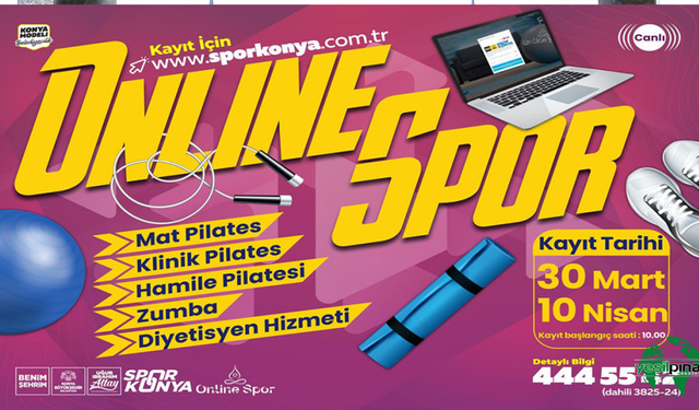 Kadınlara Özel "Onlıne Spor" Kayıtları Başladı