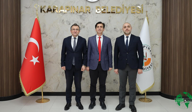 KOP Bölge Kalkınma İdaresi Başkanı Dr. Murat Karakoyunlu Başkan İbrahim Önal’ı makamında ziyaret etti