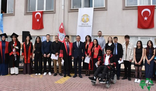 Selçuk Üniversitesi Aydoğanlar MYO’da Mezuniyet Coşkusu Yaşandı
