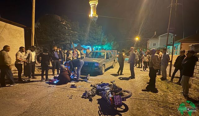 Karapınar’da Kamyonet ile Motosiklet Çarpıştı: 1 Yaralı